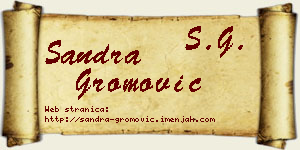 Sandra Gromović vizit kartica